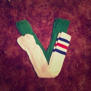 2 Pairs of American Apparel Thigh High Socks